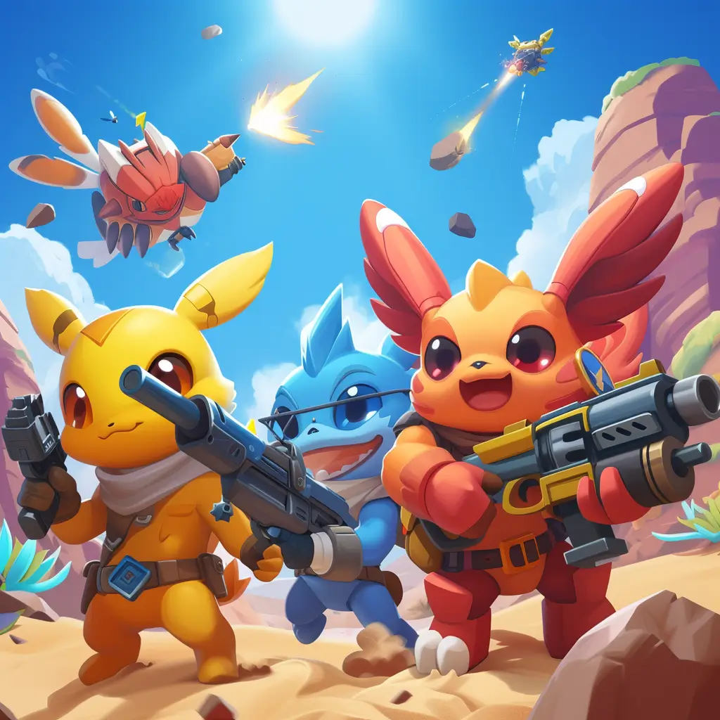 palworld pockemons with guns